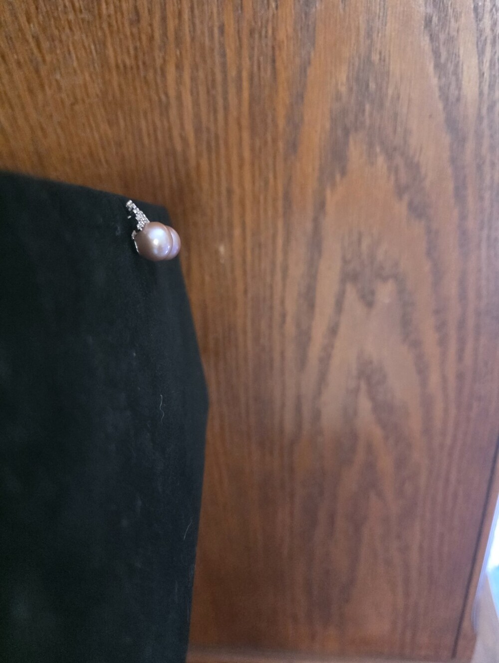 Pink Pearl Sterling Silver Earrings - Women Jewelry - Picture 5 of 7